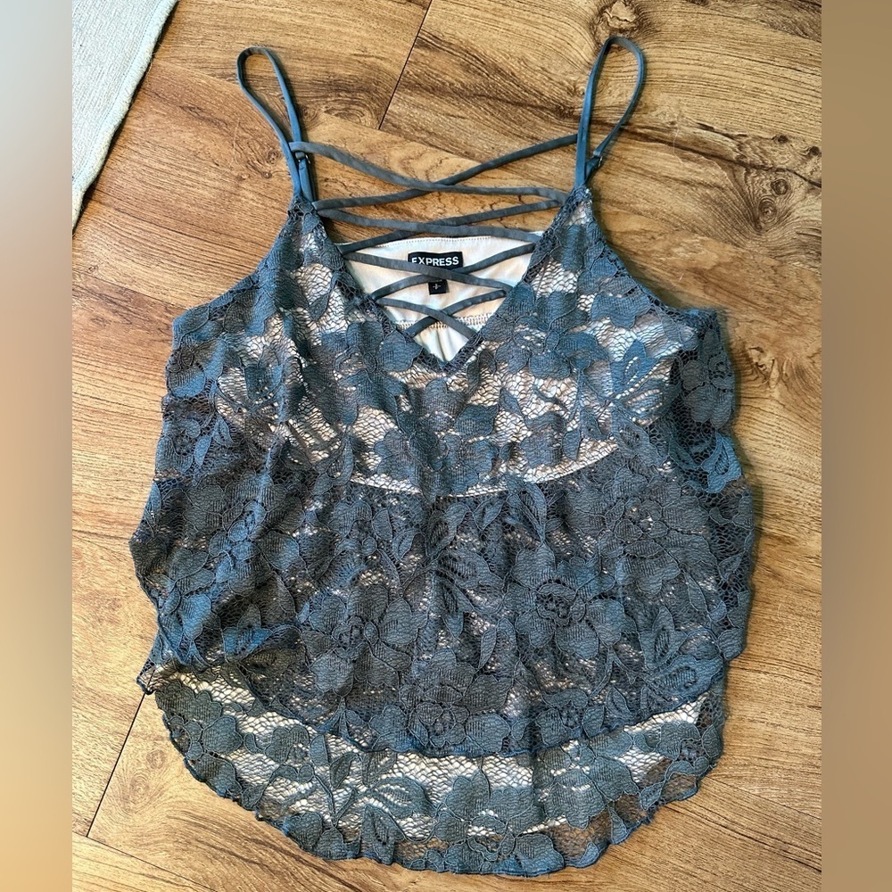 Like New, Women’s Express Lace Strappy Cami. Size small - Picture 1 of 10